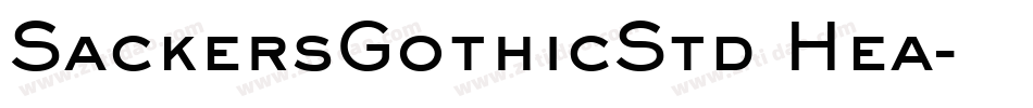 SackersGothicStd Hea字体转换